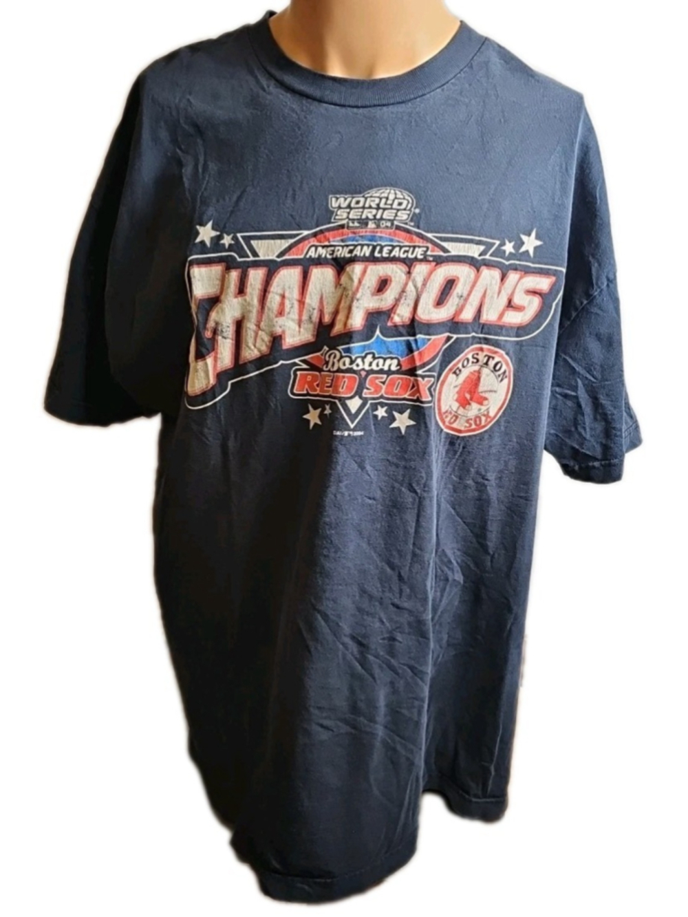 Vintage 2004 Boston Red Sox American League Champions Shirt Size 2XL USA Made